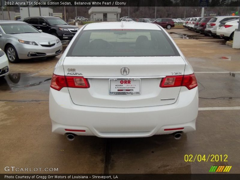 Bellanova White Pearl / Ebony 2012 Acura TSX Special Edition Sedan