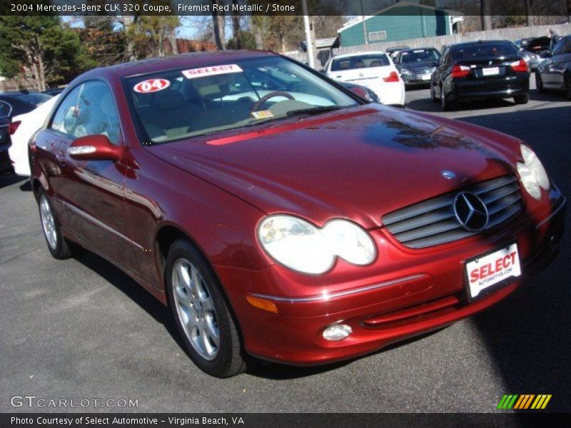 Firemist Red Metallic / Stone 2004 Mercedes-Benz CLK 320 Coupe