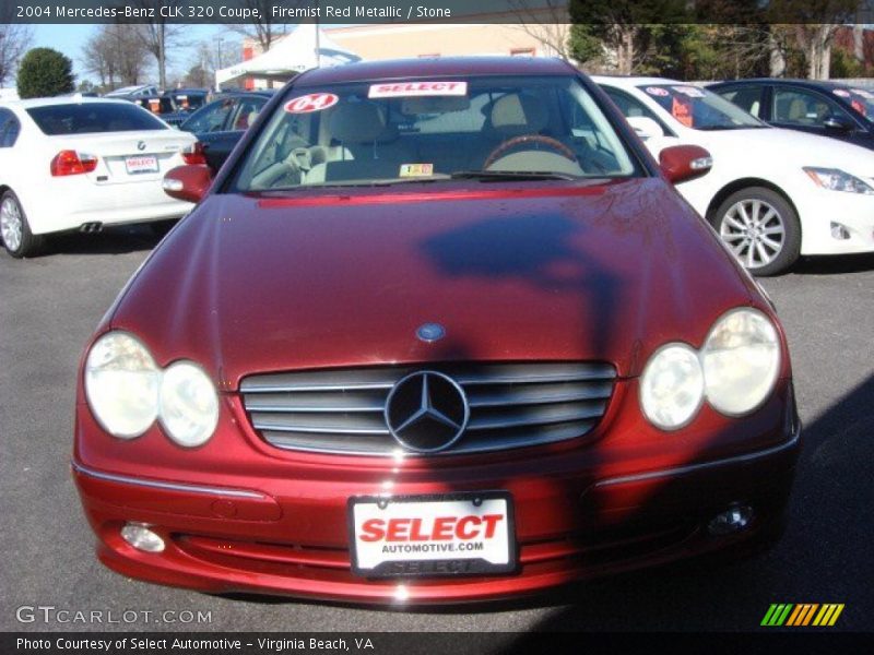 Firemist Red Metallic / Stone 2004 Mercedes-Benz CLK 320 Coupe