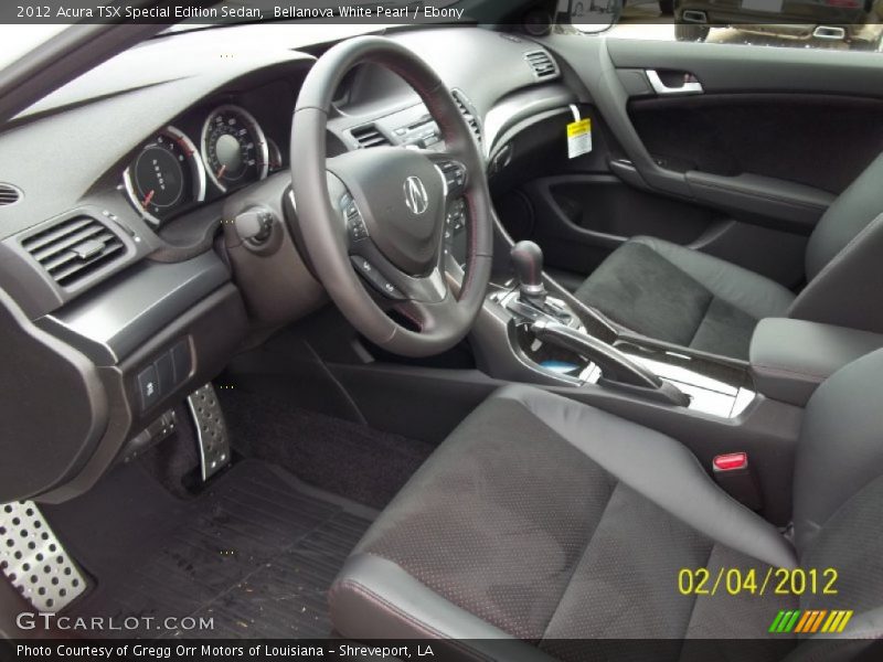 Bellanova White Pearl / Ebony 2012 Acura TSX Special Edition Sedan