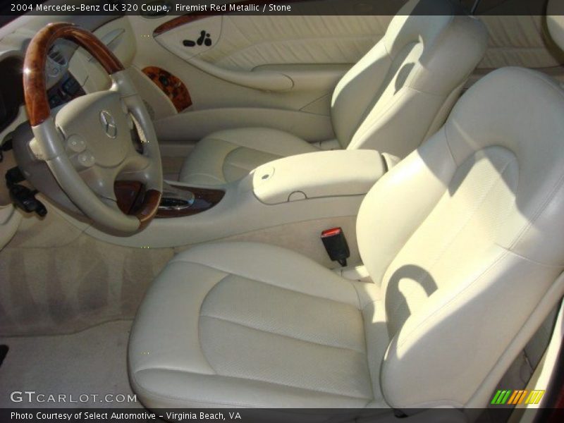 Firemist Red Metallic / Stone 2004 Mercedes-Benz CLK 320 Coupe