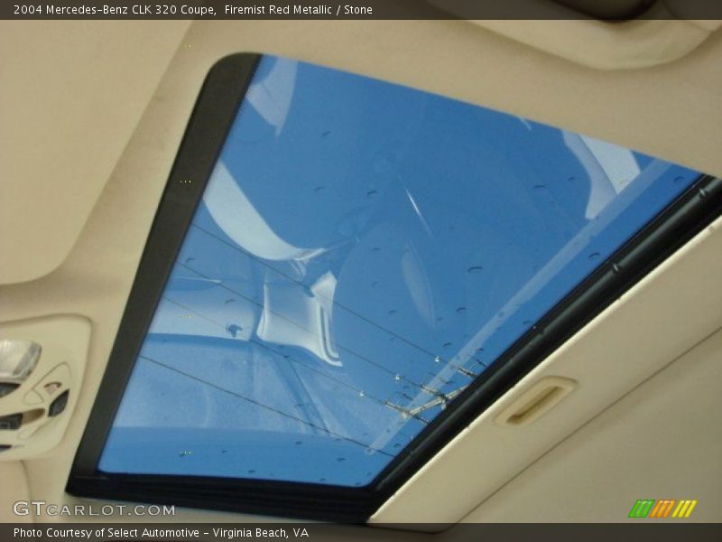 Firemist Red Metallic / Stone 2004 Mercedes-Benz CLK 320 Coupe