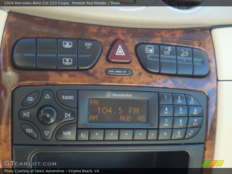 Firemist Red Metallic / Stone 2004 Mercedes-Benz CLK 320 Coupe
