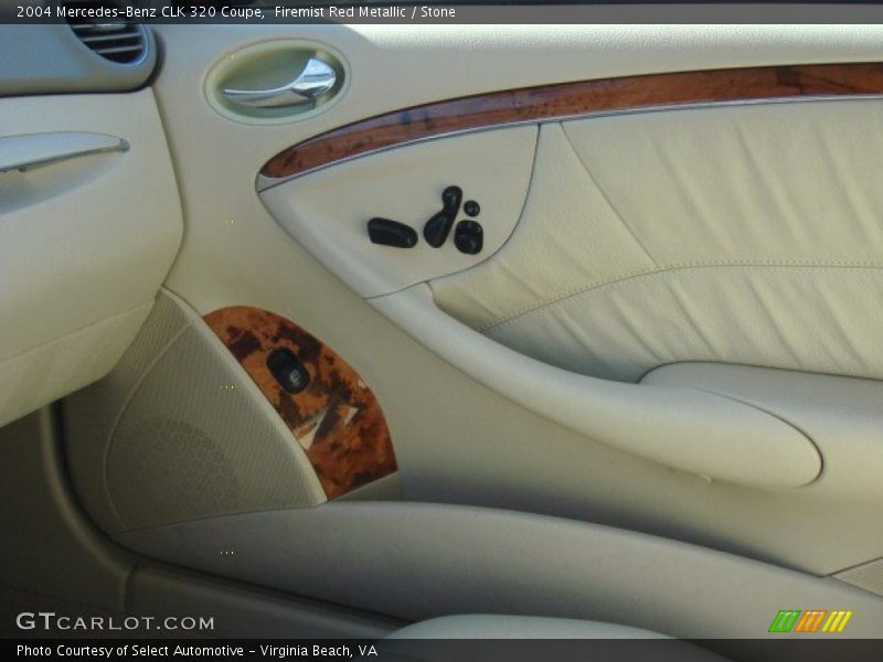 Firemist Red Metallic / Stone 2004 Mercedes-Benz CLK 320 Coupe