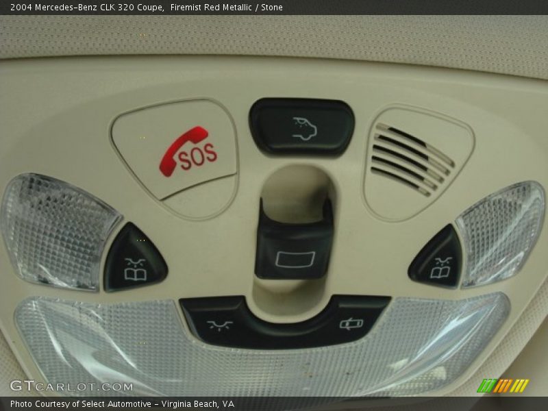 Firemist Red Metallic / Stone 2004 Mercedes-Benz CLK 320 Coupe