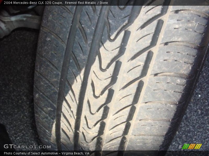 Firemist Red Metallic / Stone 2004 Mercedes-Benz CLK 320 Coupe