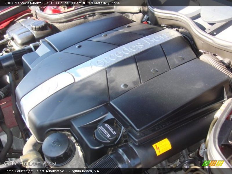 Firemist Red Metallic / Stone 2004 Mercedes-Benz CLK 320 Coupe