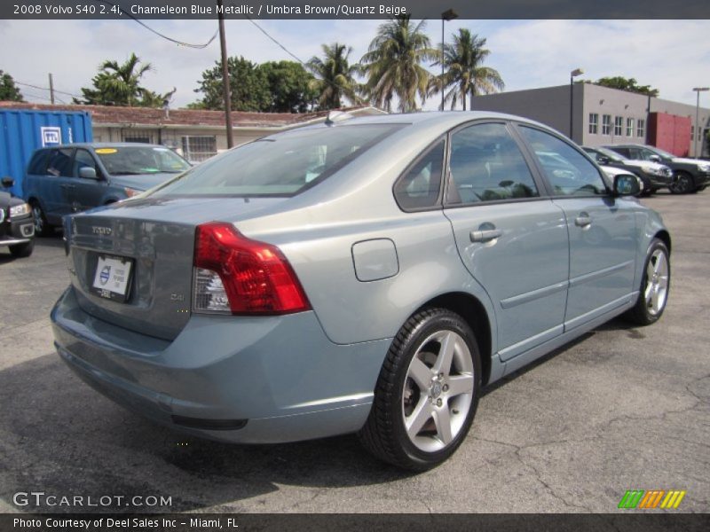 Chameleon Blue Metallic / Umbra Brown/Quartz Beige 2008 Volvo S40 2.4i