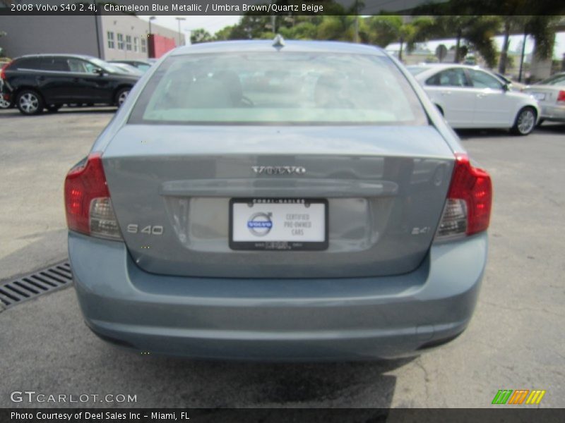 Chameleon Blue Metallic / Umbra Brown/Quartz Beige 2008 Volvo S40 2.4i