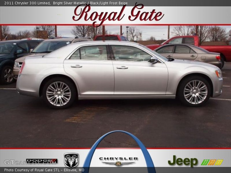 Bright Silver Metallic / Black/Light Frost Beige 2011 Chrysler 300 Limited