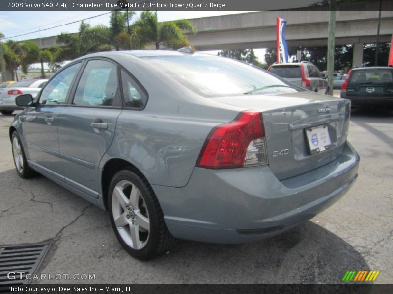 Chameleon Blue Metallic / Umbra Brown/Quartz Beige 2008 Volvo S40 2.4i