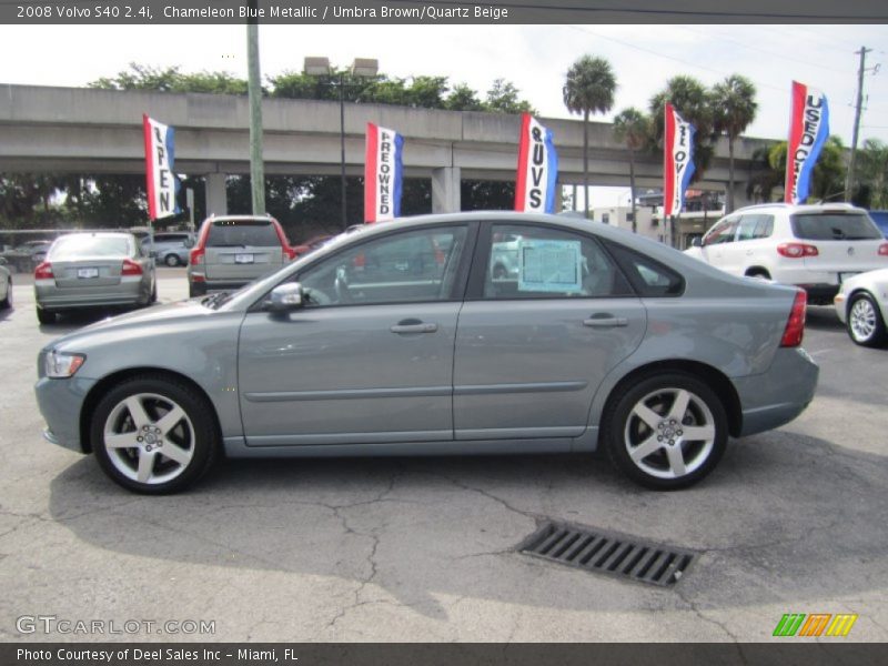 Chameleon Blue Metallic / Umbra Brown/Quartz Beige 2008 Volvo S40 2.4i