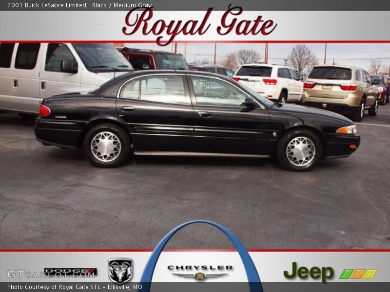Black / Medium Gray 2001 Buick LeSabre Limited