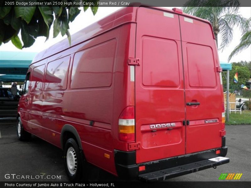 Flame Red / Gray 2005 Dodge Sprinter Van 2500 High Roof Cargo