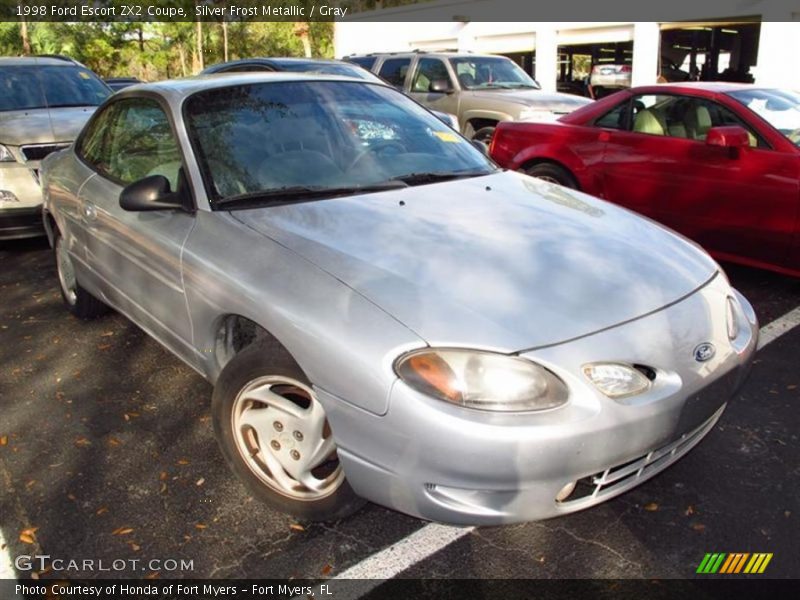 Silver Frost Metallic / Gray 1998 Ford Escort ZX2 Coupe