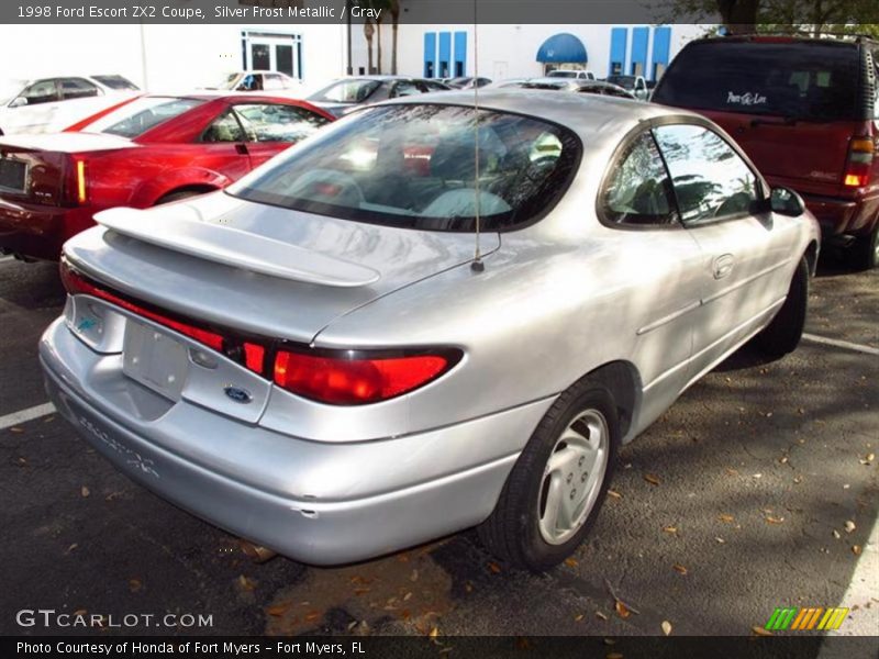 Silver Frost Metallic / Gray 1998 Ford Escort ZX2 Coupe