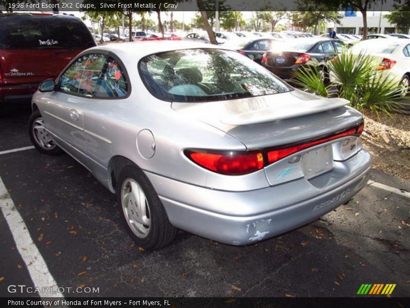 Silver Frost Metallic / Gray 1998 Ford Escort ZX2 Coupe