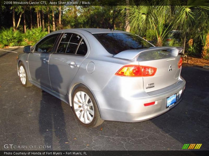 Apex Silver Metallic / Black 2008 Mitsubishi Lancer GTS