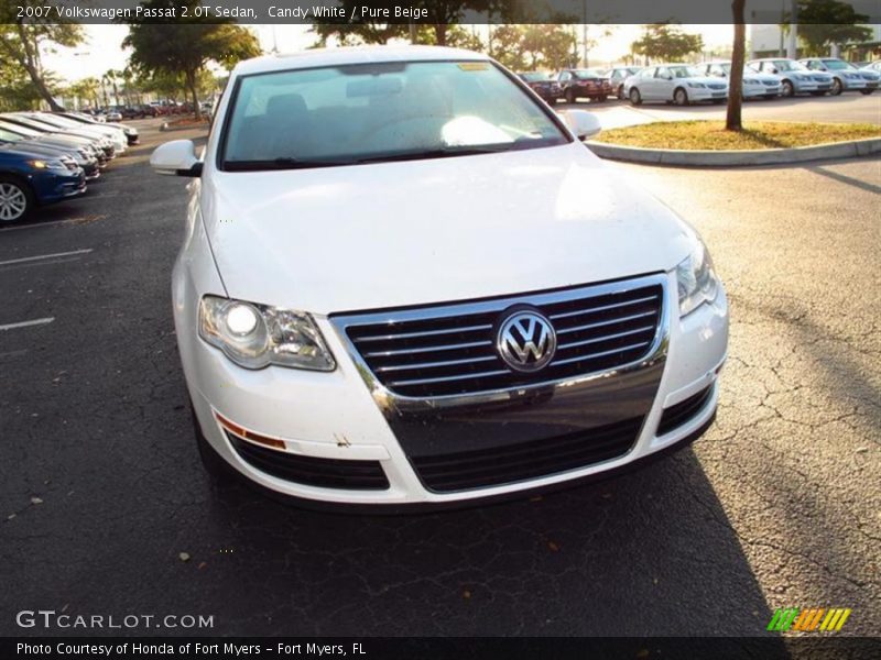 Candy White / Pure Beige 2007 Volkswagen Passat 2.0T Sedan