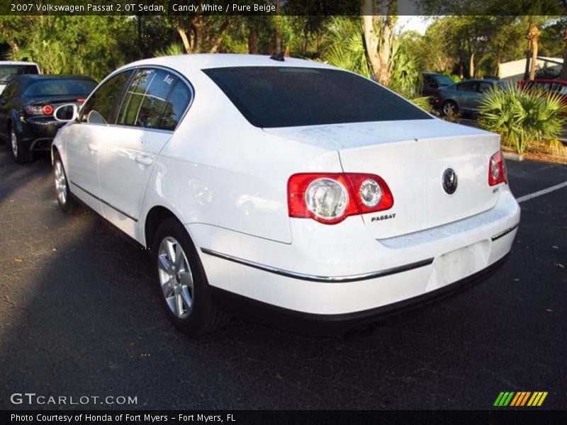Candy White / Pure Beige 2007 Volkswagen Passat 2.0T Sedan