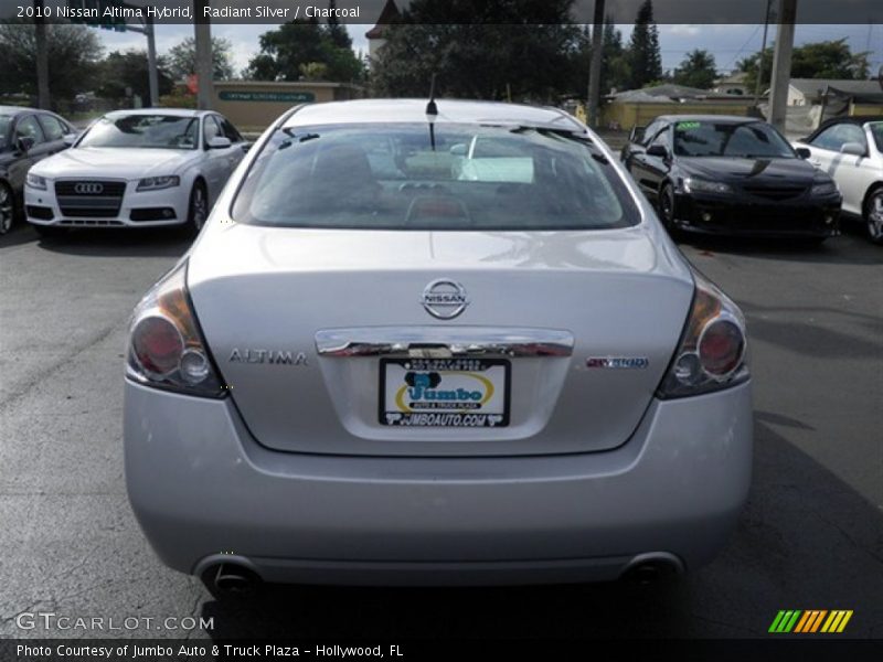 Radiant Silver / Charcoal 2010 Nissan Altima Hybrid