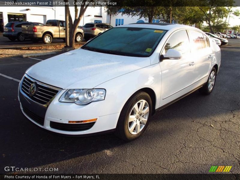Candy White / Pure Beige 2007 Volkswagen Passat 2.0T Sedan