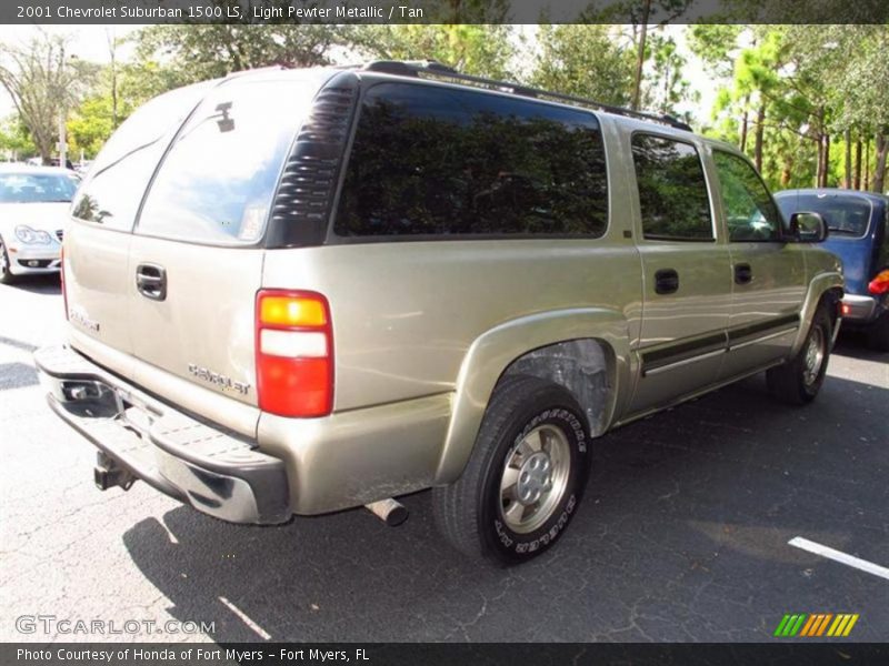 Light Pewter Metallic / Tan 2001 Chevrolet Suburban 1500 LS