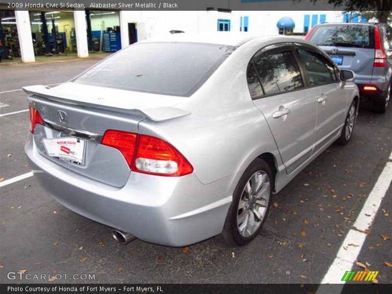 Alabaster Silver Metallic / Black 2009 Honda Civic Si Sedan