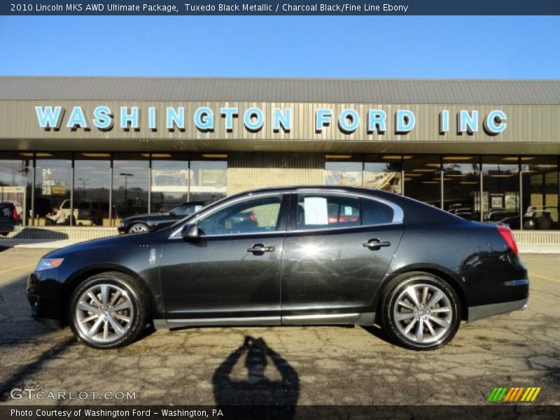 Tuxedo Black Metallic / Charcoal Black/Fine Line Ebony 2010 Lincoln MKS AWD Ultimate Package