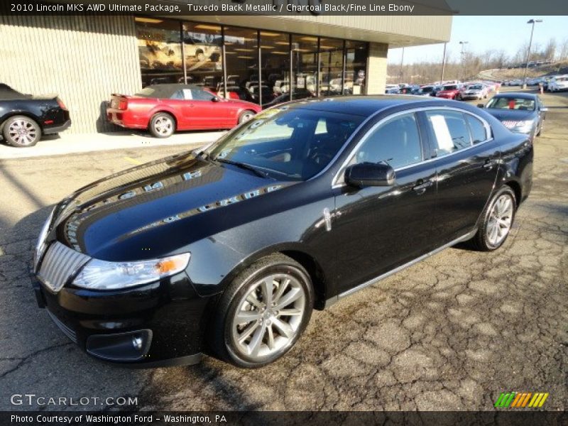 Tuxedo Black Metallic / Charcoal Black/Fine Line Ebony 2010 Lincoln MKS AWD Ultimate Package