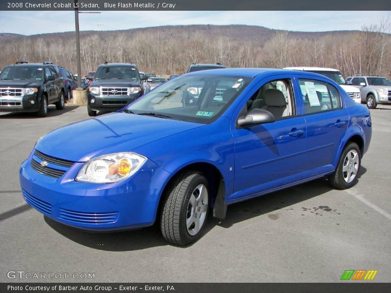 Blue Flash Metallic / Gray 2008 Chevrolet Cobalt LS Sedan