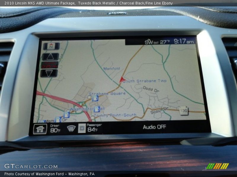 Tuxedo Black Metallic / Charcoal Black/Fine Line Ebony 2010 Lincoln MKS AWD Ultimate Package