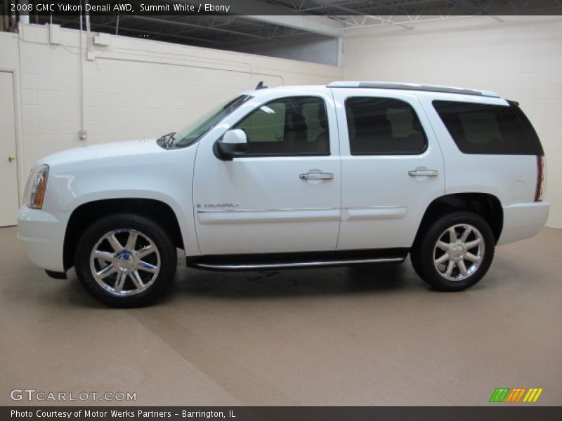 Summit White / Ebony 2008 GMC Yukon Denali AWD