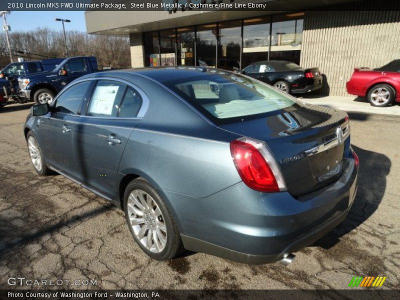 Steel Blue Metallic / Cashmere/Fine Line Ebony 2010 Lincoln MKS FWD Ultimate Package
