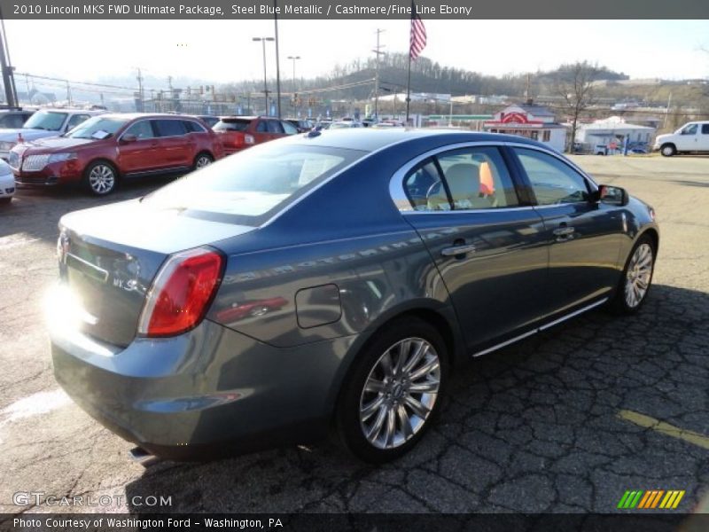 Steel Blue Metallic / Cashmere/Fine Line Ebony 2010 Lincoln MKS FWD Ultimate Package