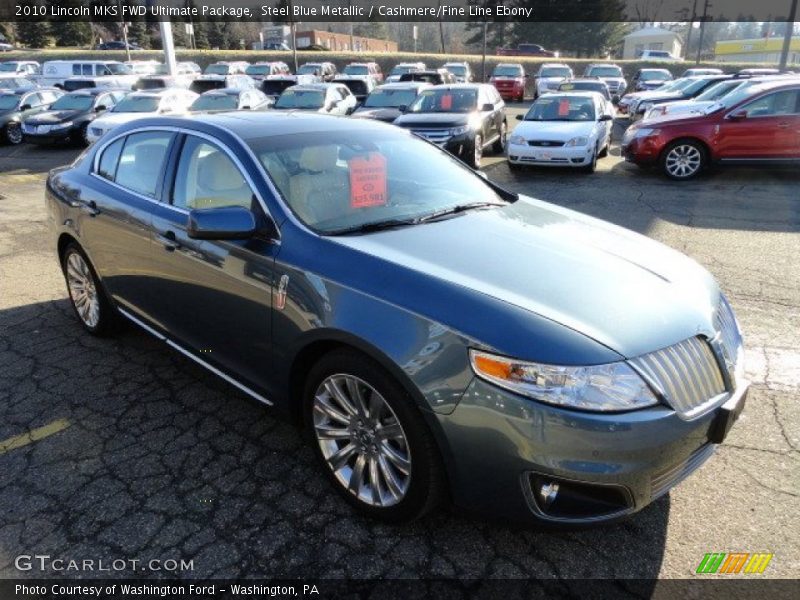 Steel Blue Metallic / Cashmere/Fine Line Ebony 2010 Lincoln MKS FWD Ultimate Package