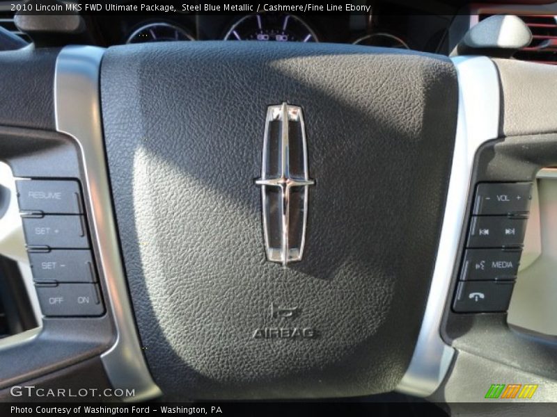 Steel Blue Metallic / Cashmere/Fine Line Ebony 2010 Lincoln MKS FWD Ultimate Package
