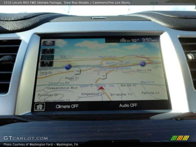 Steel Blue Metallic / Cashmere/Fine Line Ebony 2010 Lincoln MKS FWD Ultimate Package