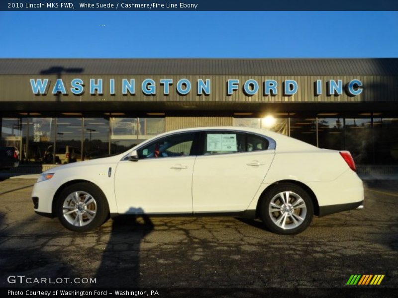 White Suede / Cashmere/Fine Line Ebony 2010 Lincoln MKS FWD