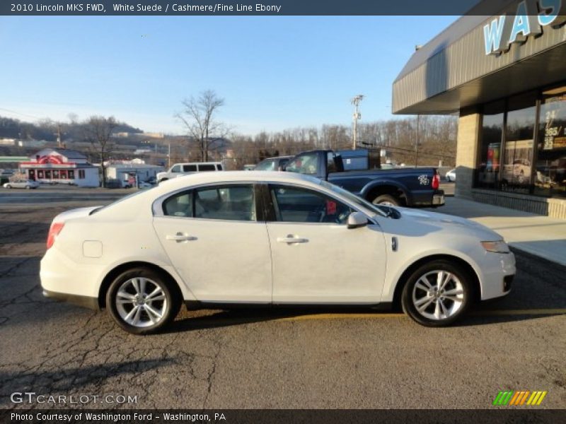 White Suede / Cashmere/Fine Line Ebony 2010 Lincoln MKS FWD