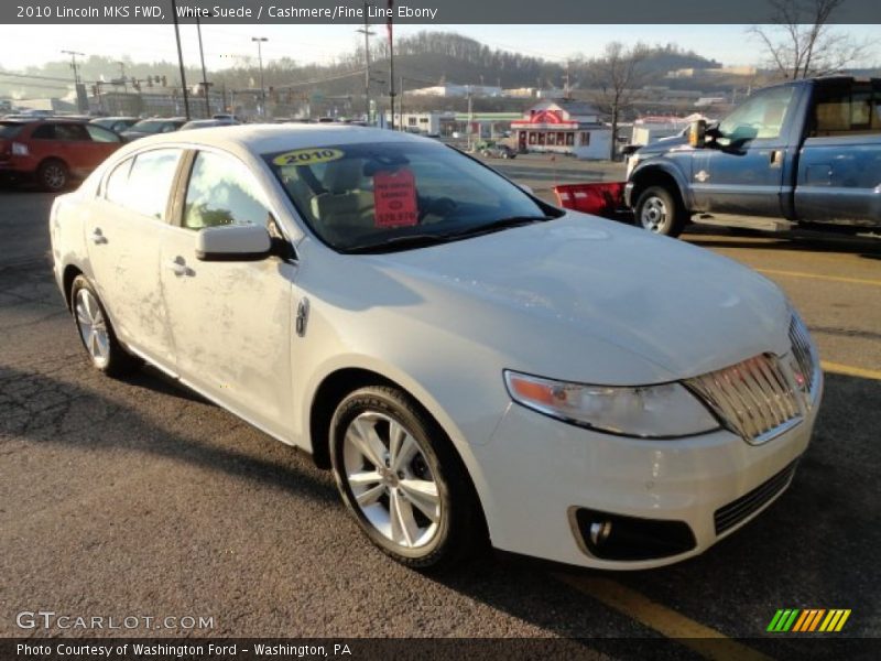 White Suede / Cashmere/Fine Line Ebony 2010 Lincoln MKS FWD