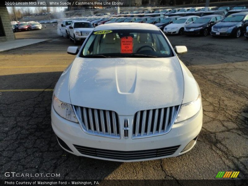 White Suede / Cashmere/Fine Line Ebony 2010 Lincoln MKS FWD