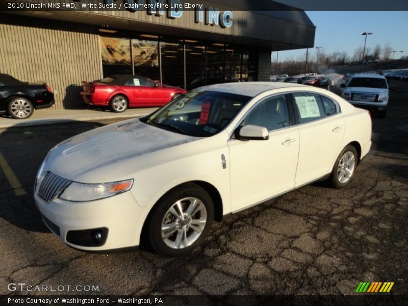White Suede / Cashmere/Fine Line Ebony 2010 Lincoln MKS FWD