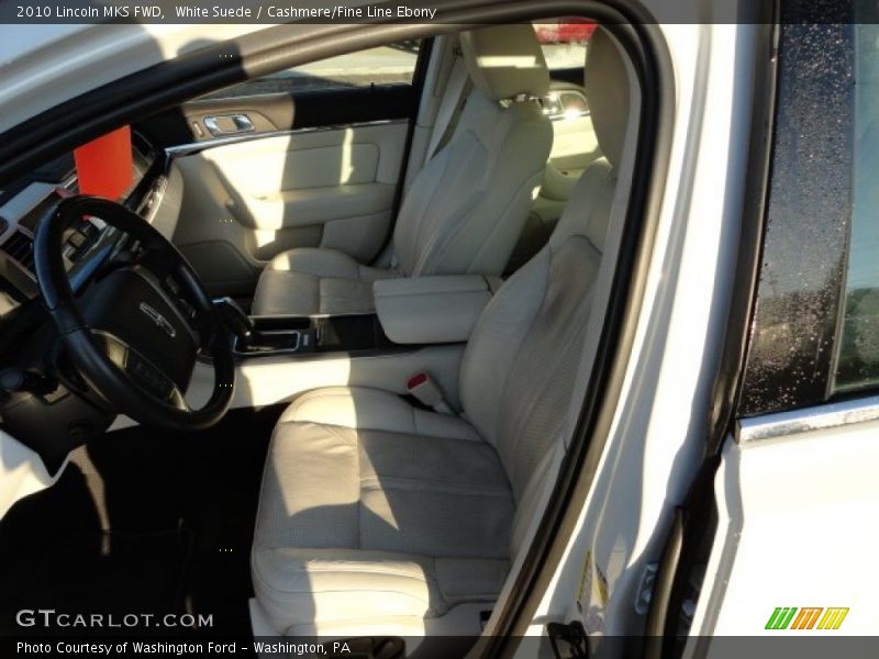 White Suede / Cashmere/Fine Line Ebony 2010 Lincoln MKS FWD
