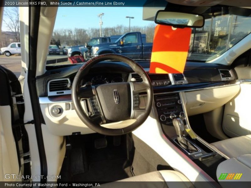 White Suede / Cashmere/Fine Line Ebony 2010 Lincoln MKS FWD