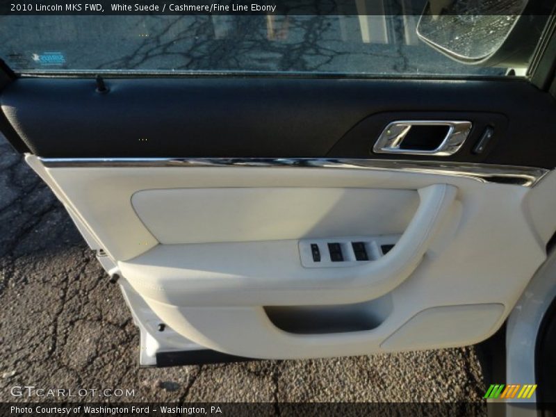 White Suede / Cashmere/Fine Line Ebony 2010 Lincoln MKS FWD