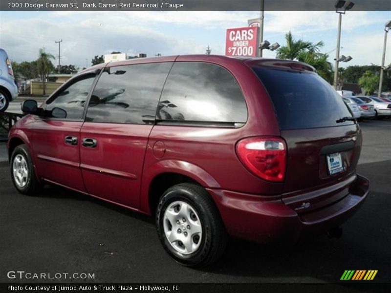Dark Garnet Red Pearlcoat / Taupe 2001 Dodge Caravan SE