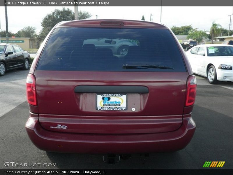 Dark Garnet Red Pearlcoat / Taupe 2001 Dodge Caravan SE