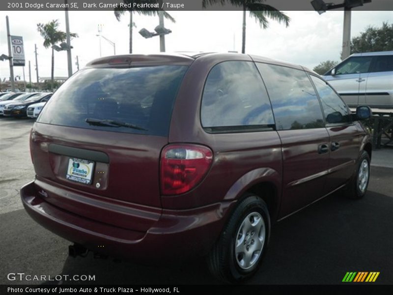 Dark Garnet Red Pearlcoat / Taupe 2001 Dodge Caravan SE
