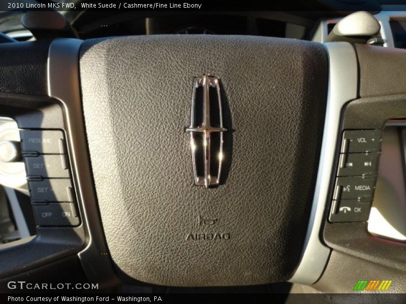 White Suede / Cashmere/Fine Line Ebony 2010 Lincoln MKS FWD